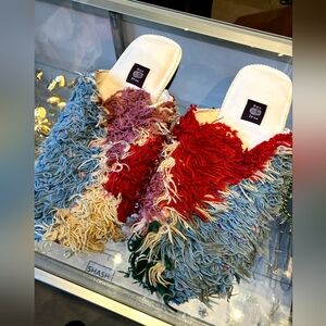 Colorful Fringed Men's Sandals